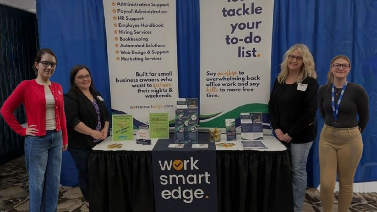 WorkSmart Edge team at a trade show booth